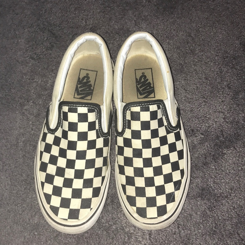 Black & White Checkered Vans